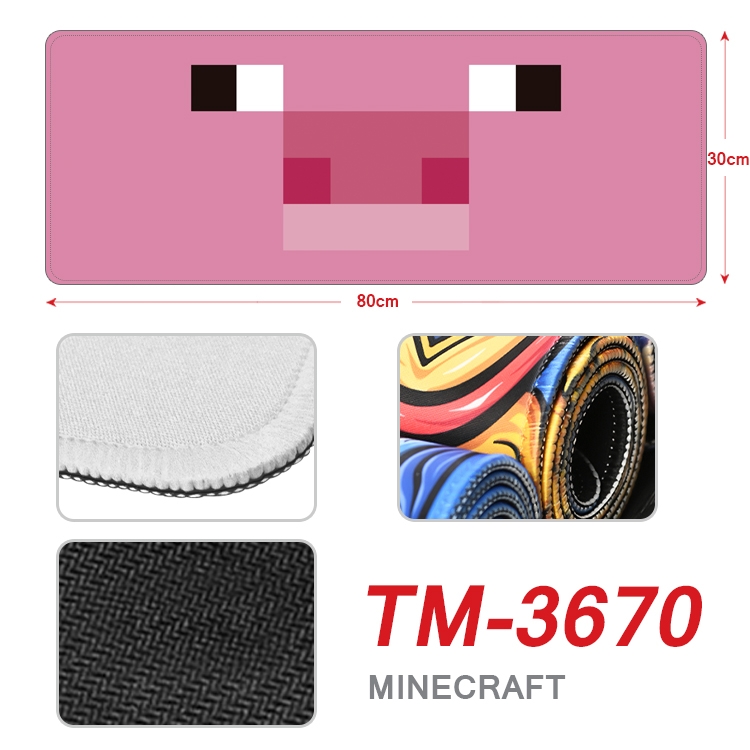 Minecraft Anime peripheral new lock edge mouse pad 30X80cm  TM-3670A