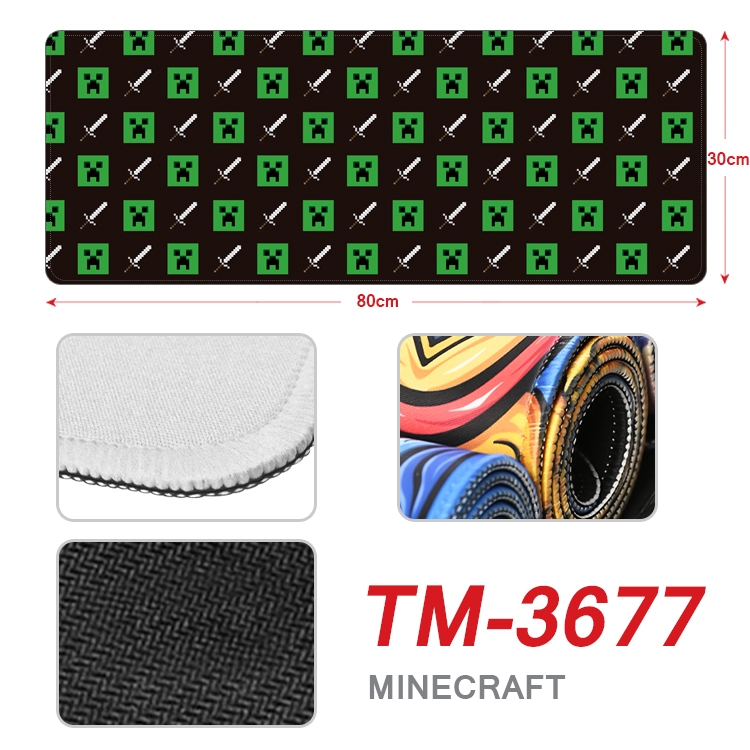 Minecraft Anime peripheral new lock edge mouse pad 30X80cm TM-3677A