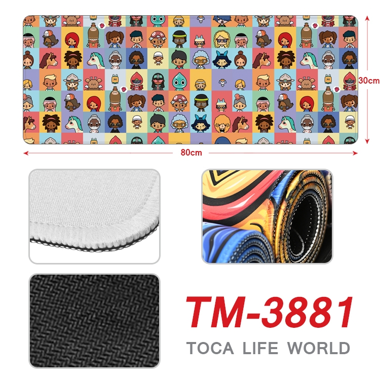 toca life world Anime peripheral new lock edge mouse pad 30X80cm TM-3881A