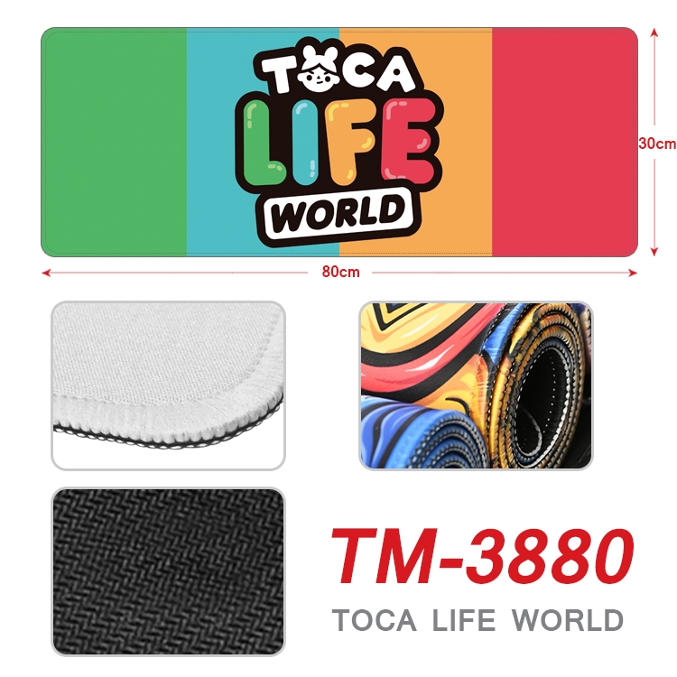 toca life world Anime peripheral new lock edge mouse pad 30X80cm TM-3880A