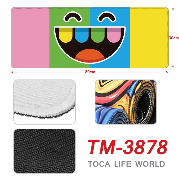 toca life world Anime peripheral new lock edge mouse pad 30X80cm TM-3878A