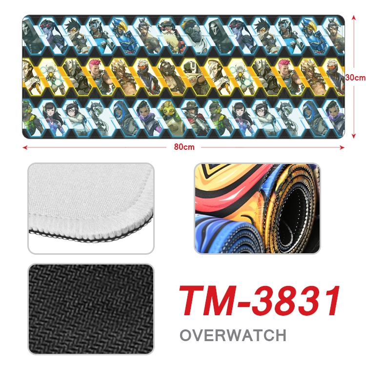 Overwatch Anime peripheral new lock edge mouse pad 30X80cm  TM-3831A