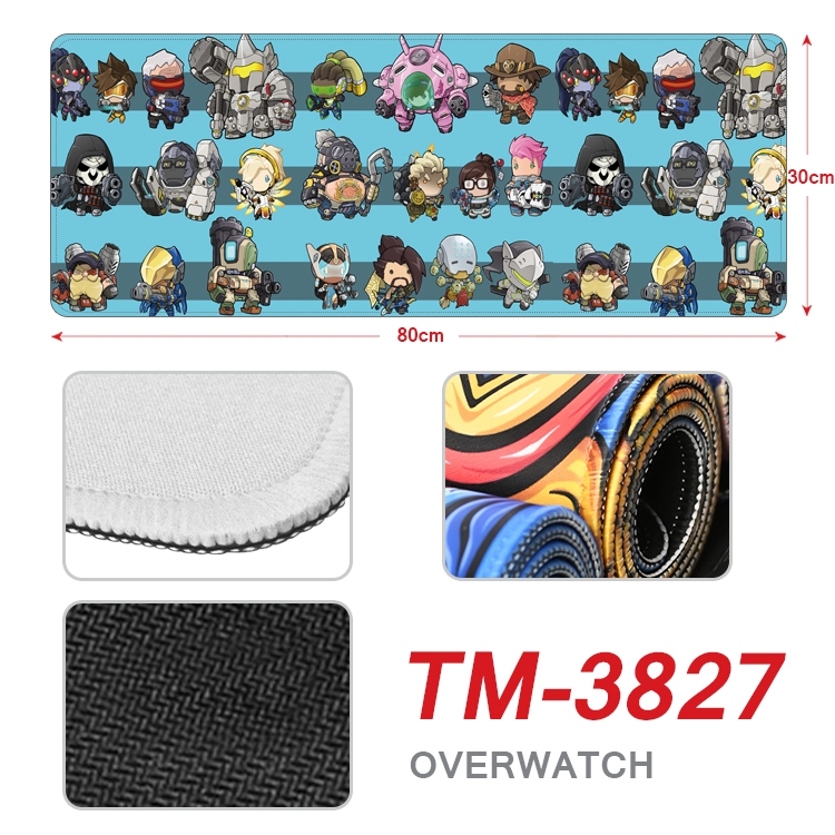 Overwatch Anime peripheral new lock edge mouse pad 30X80cm  TM-3827A