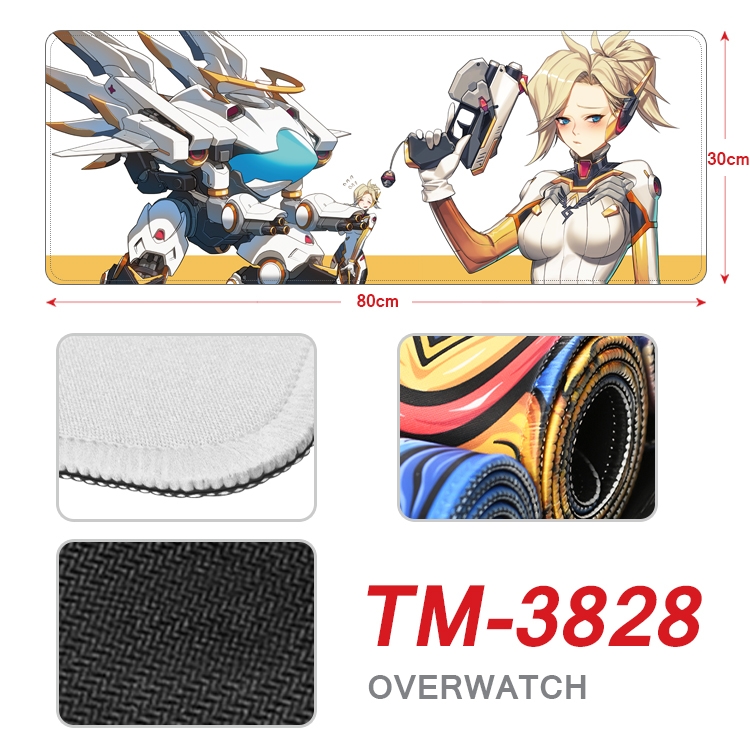 Overwatch Anime peripheral new lock edge mouse pad 30X80cm TM-3828A