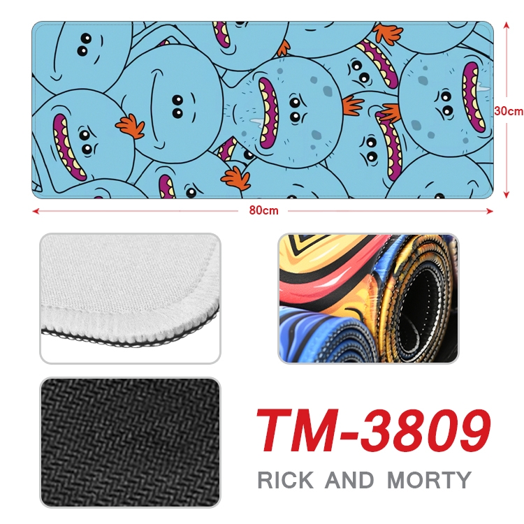 Rick and Morty Anime peripheral new lock edge mouse pad 30X80cm TM-3809A