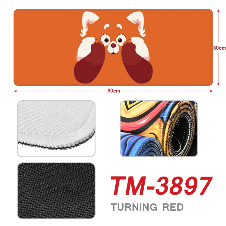 Turning Red  Anime peripheral new lock edge mouse pad 30X80cm TM-3897A