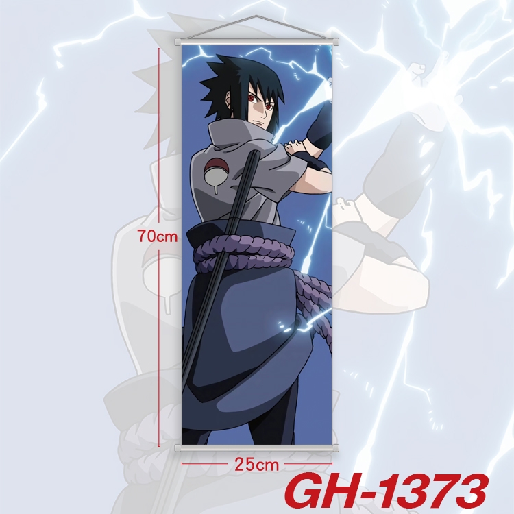 Naruto Plastic Rod Cloth Small Hanging Canvas Painting Wall Scroll 25x70cm price for 5 pcs GH-1373A