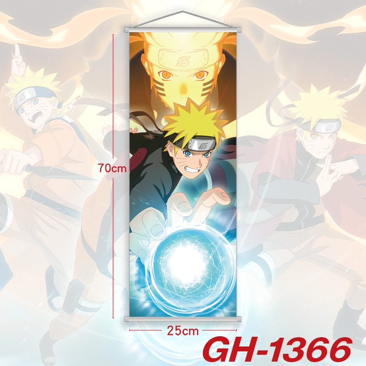 Naruto Plastic Rod Cloth Small Hanging Canvas Painting Wall Scroll 25x70cm price for 5 pcs GH-1366A