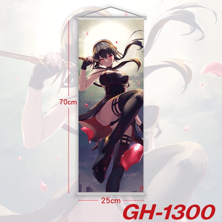 SPY×FAMILY Plastic Rod Cloth Small Hanging Canvas Painting Wall Scroll 25x70cm price for 5 pcs GH-1300A