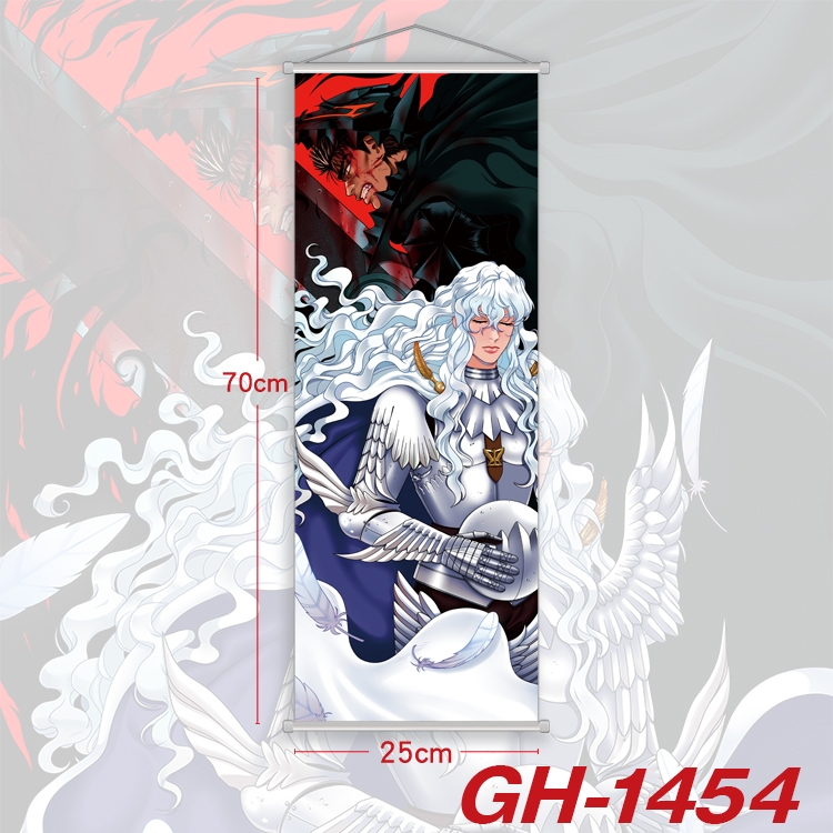 Berserk Plastic Rod Cloth Small Hanging Canvas Painting Wall Scroll 25x70cm price for 5 pcs GH-1454A