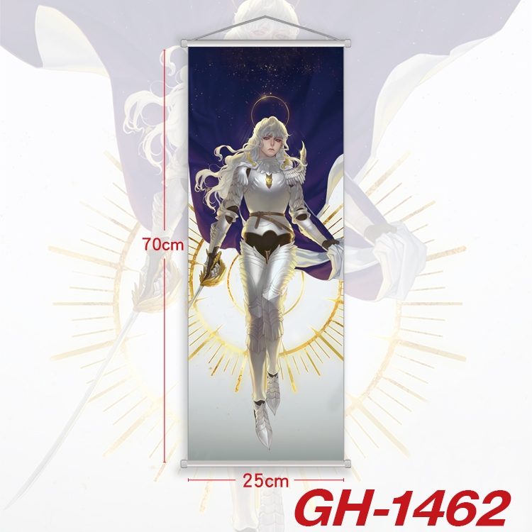 Berserk Plastic Rod Cloth Small Hanging Canvas Painting Wall Scroll 25x70cm price for 5 pcs GH-1462A