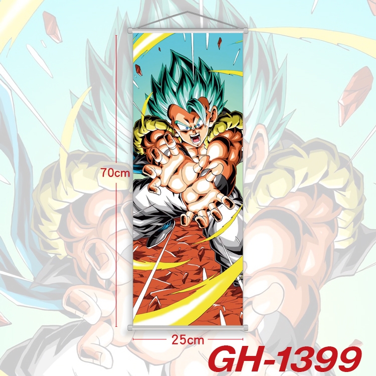DRAGON BALL Plastic Rod Cloth Small Hanging Canvas Painting Wall Scroll 25x70cm price for 5 pcs GH-1399A