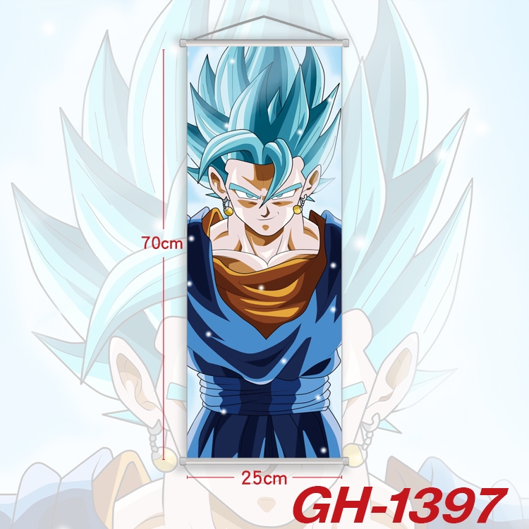 DRAGON BALL Plastic Rod Cloth Small Hanging Canvas Painting Wall Scroll 25x70cm price for 5 pcs GH-1397A