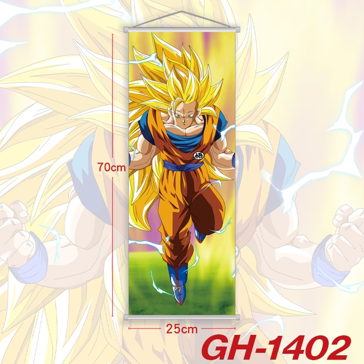 DRAGON BALL Plastic Rod Cloth Small Hanging Canvas Painting Wall Scroll 25x70cm price for 5 pcs GH-1402A