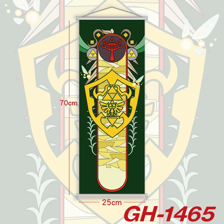 The Legend of Zelda Plastic Rod Cloth Small Hanging Canvas Painting Wall Scroll 25x70cm price for 5 pcs GH-1465A