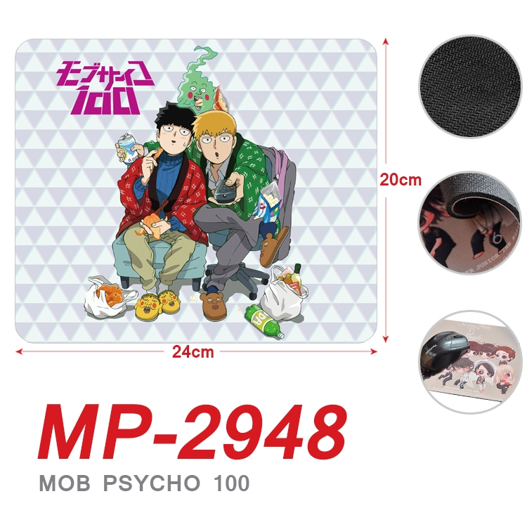 Mob Psycho 100 Anime Full Color Printing Mouse Pad Unlocked 20X24cm price for 5 pcs  MP-2948A