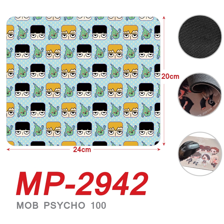 Mob Psycho 100 Anime Full Color Printing Mouse Pad Unlocked 20X24cm price for 5 pcs  MP-2942A