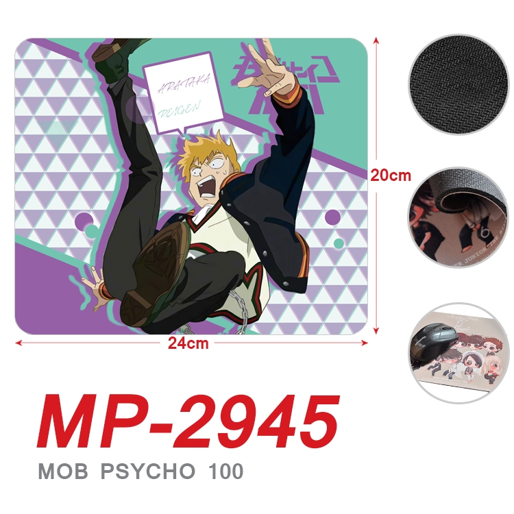 Mob Psycho 100 Anime Full Color Printing Mouse Pad Unlocked 20X24cm price for 5 pcs MP-2945A