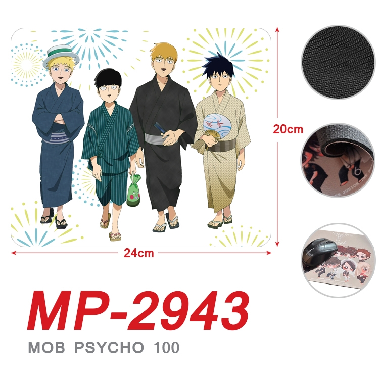 Mob Psycho 100 Anime Full Color Printing Mouse Pad Unlocked 20X24cm price for 5 pcs MP-2943A