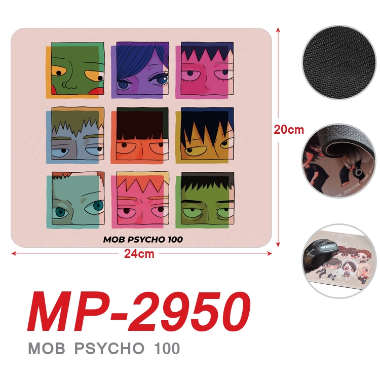 Mob Psycho 100 Anime Full Color Printing Mouse Pad Unlocked 20X24cm price for 5 pcs  MP-2950A