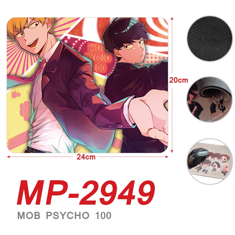 Mob Psycho 100 Anime Full Color Printing Mouse Pad Unlocked 20X24cm price for 5 pcs MP-2945A