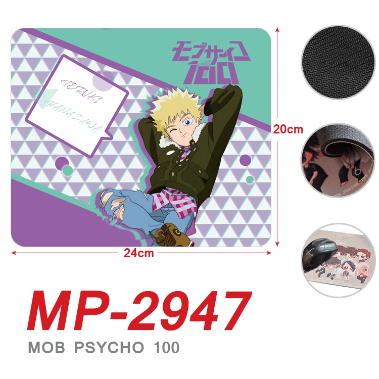 Mob Psycho 100 Anime Full Color Printing Mouse Pad Unlocked 20X24cm price for 5 pcs MP-2947A