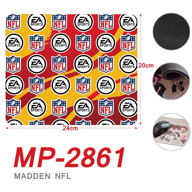 Joe Montana Football Anime Full Color Printing Mouse Pad Unlocked 20X24cm price for 5 pcs MP-2861A