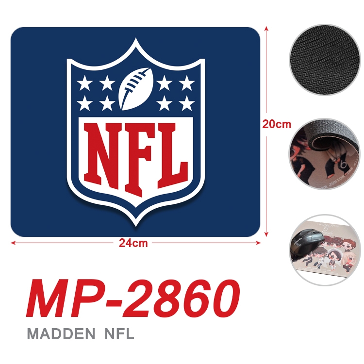 Joe Montana Football Anime Full Color Printing Mouse Pad Unlocked 20X24cm price for 5 pcs MP-2860A