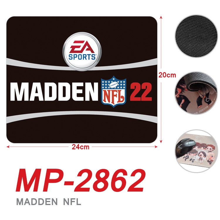 Joe Montana Football Anime Full Color Printing Mouse Pad Unlocked 20X24cm price for 5 pcs MP-2862A