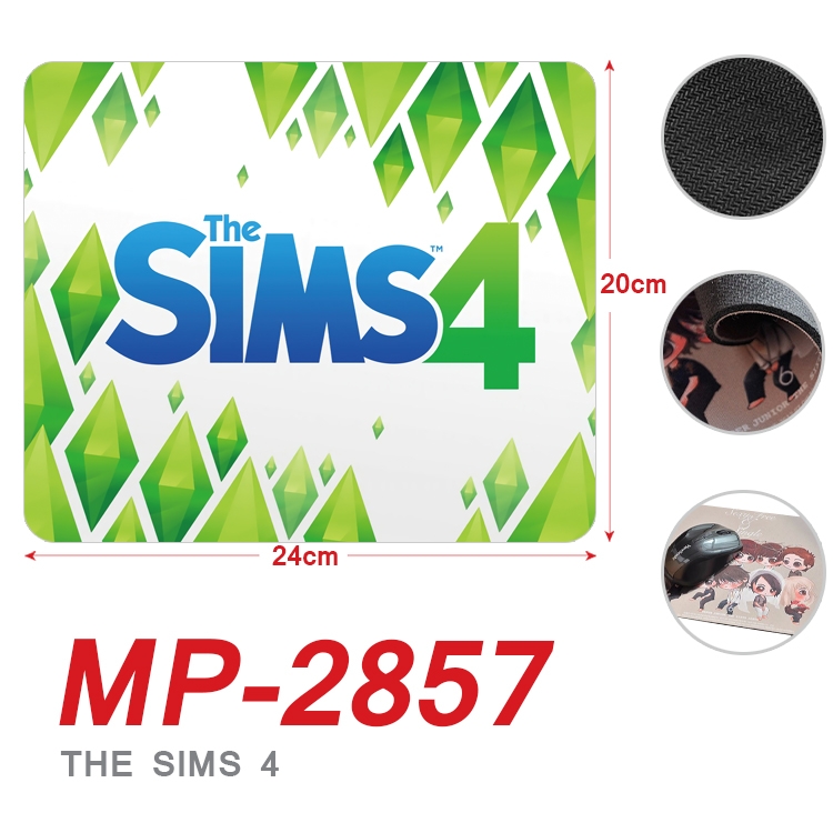 The Sims 4 Anime Full Color Printing Mouse Pad Unlocked 20X24cm price for 5 pcs MP-2857A