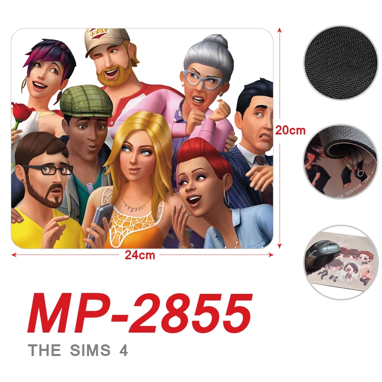 The Sims 4 Anime Full Color Printing Mouse Pad Unlocked 20X24cm price for 5 pcs MP-2855A