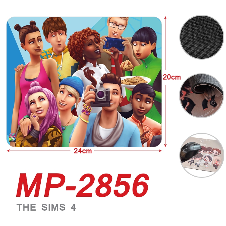 The Sims 4 Anime Full Color Printing Mouse Pad Unlocked 20X24cm price for 5 pcs MP-2856A