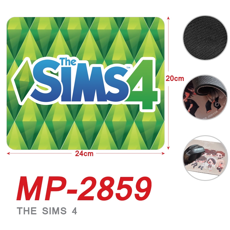 The Sims 4 Anime Full Color Printing Mouse Pad Unlocked 20X24cm price for 5 pcs MP-2859A