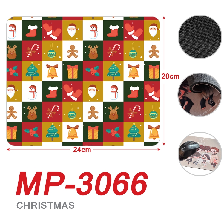 Christmas Anime Full Color Printing Mouse Pad Unlocked 20X24cm price for 5 pcs MP-3066A
