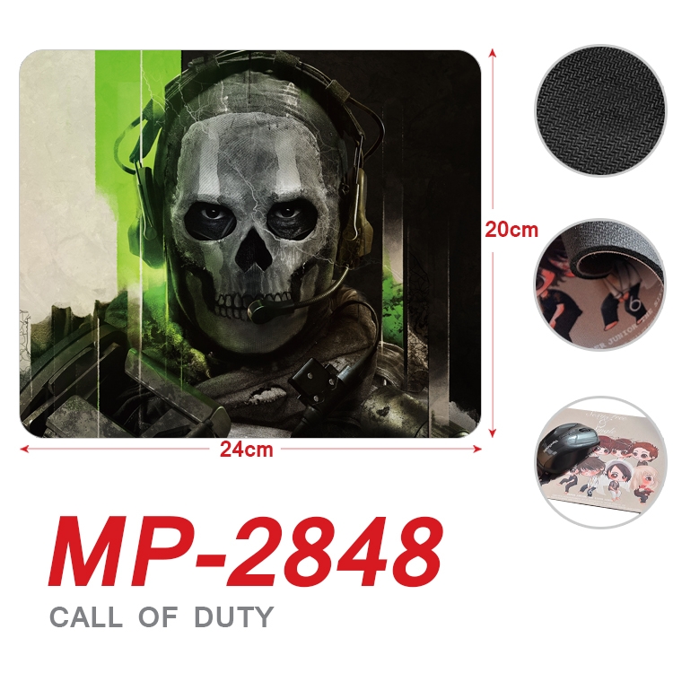 Call of Duty Anime Full Color Printing Mouse Pad Unlocked 20X24cm price for 5 pcs MP-2848A