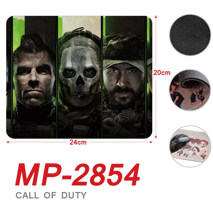 Call of Duty Anime Full Color Printing Mouse Pad Unlocked 20X24cm price for 5 pcs MP-2854A