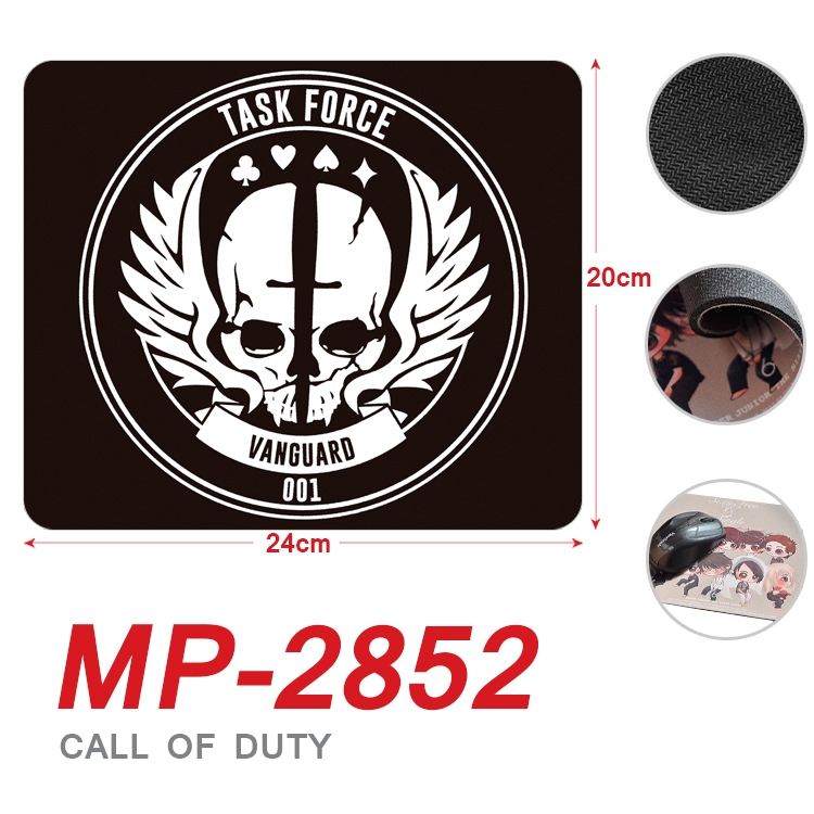 Call of Duty Anime Full Color Printing Mouse Pad Unlocked 20X24cm price for 5 pcs MP-2852A