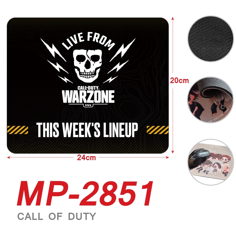 Call of Duty Anime Full Color Printing Mouse Pad Unlocked 20X24cm price for 5 pcs  MP-2851A