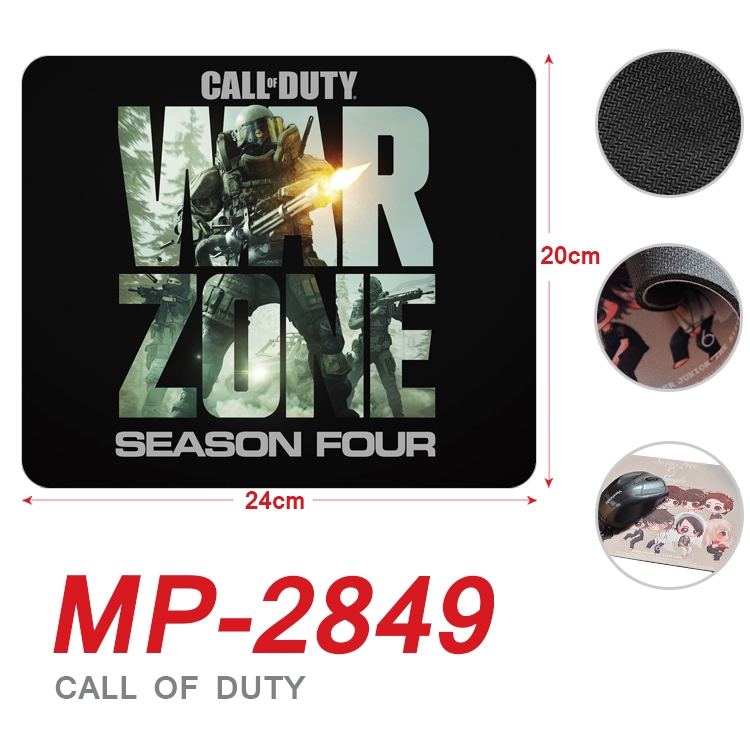 Call of Duty Anime Full Color Printing Mouse Pad Unlocked 20X24cm price for 5 pcs