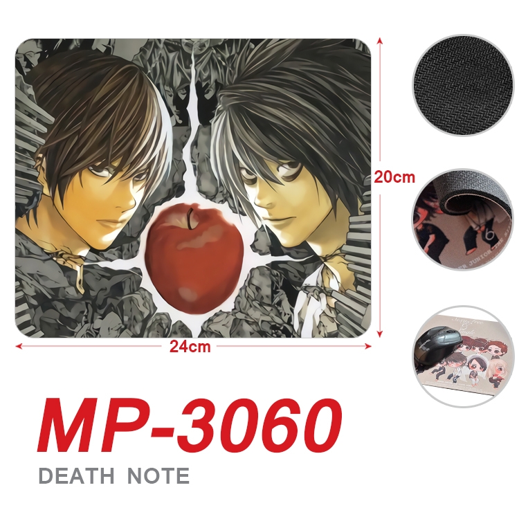 Death note Anime Full Color Printing Mouse Pad Unlocked 20X24cm price for 5 pcs MP-3060A