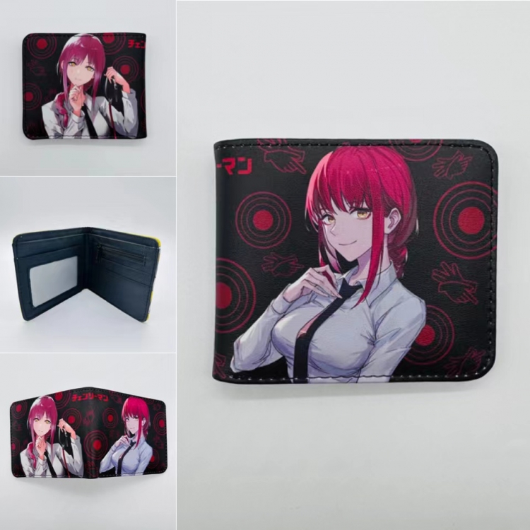 Chainsaw man Full color  Two fold short card case wallet 11X9.5CM