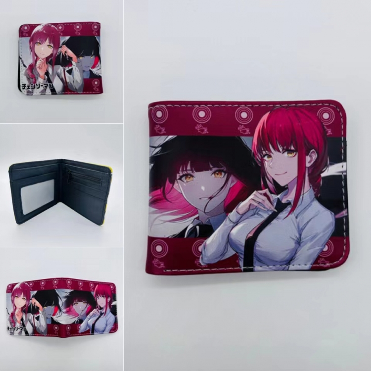 Chainsaw man Full color  Two fold short card case wallet 11X9.5CM