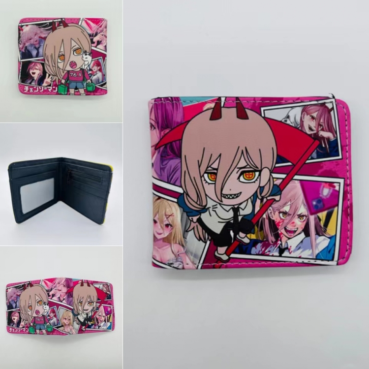 Chainsaw man Full color  Two fold short card case wallet 11X9.5CM