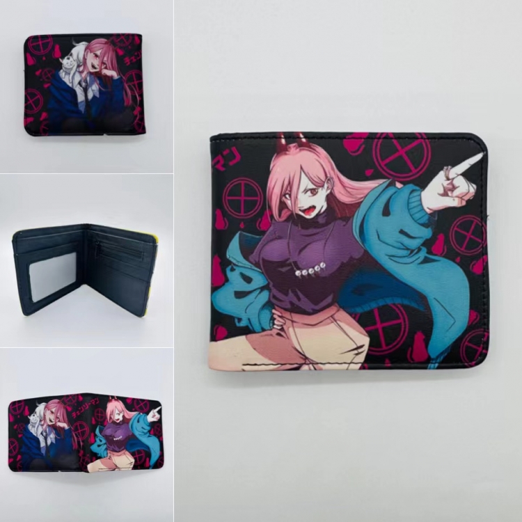 Chainsaw man Full color  Two fold short card case wallet 11X9.5CM