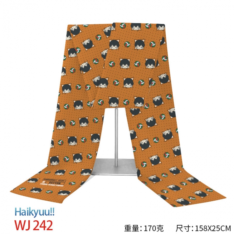Haikyuu!! Anime full-color flannelette scarf 158x25cm  WJ-242
