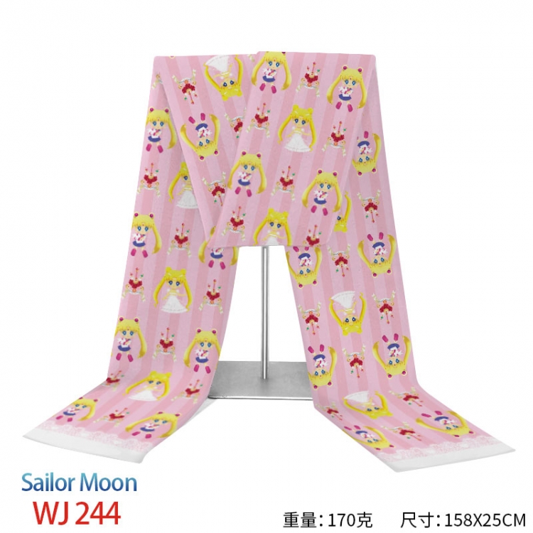 sailormoon Anime full-color flannelette scarf 158x25cm  WJ-244
