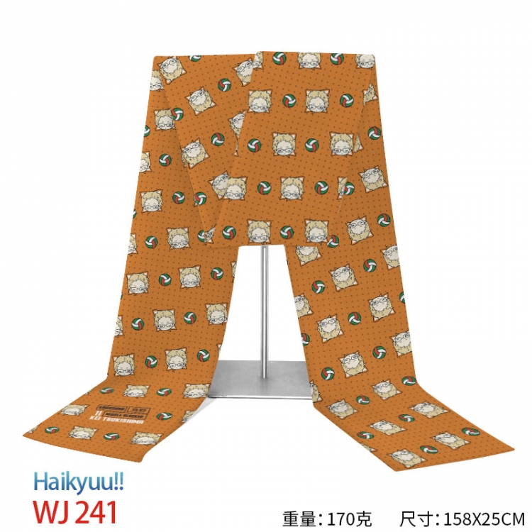 Haikyuu!! Anime full-color flannelette scarf 158x25cm  WJ-241