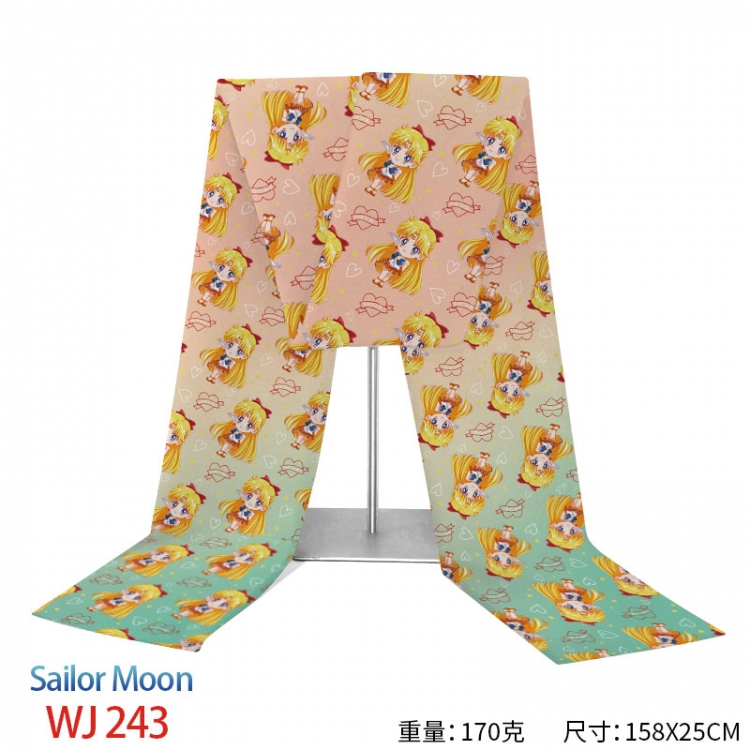 sailormoon Anime full-color flannelette scarf 158x25cm WJ-243-2