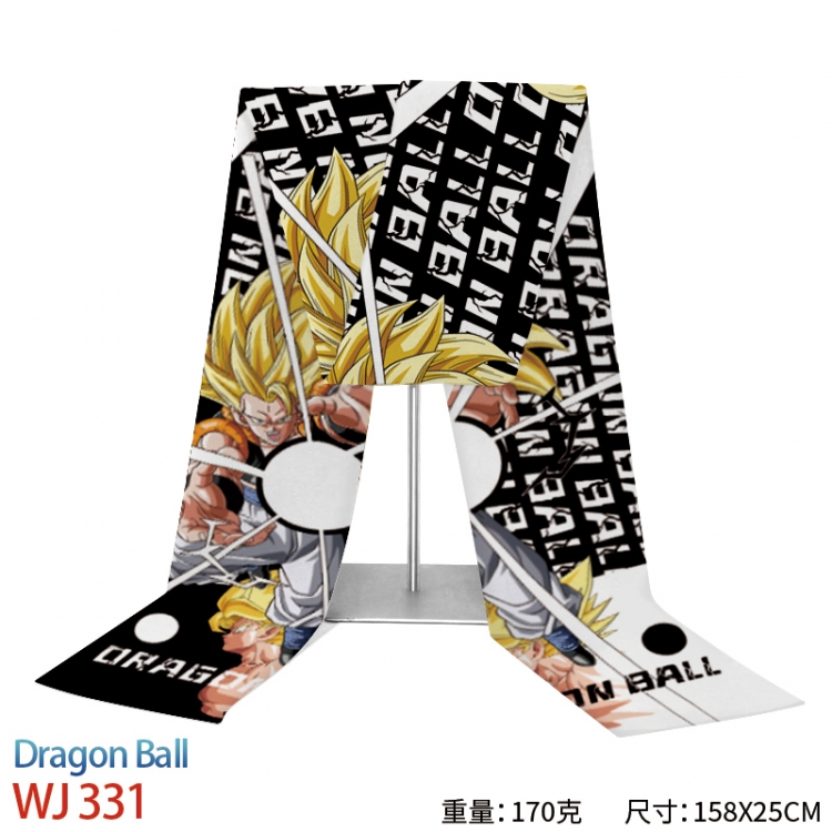 DRAGON BALL Anime full-color flannelette scarf 158x25cm WJ-331
