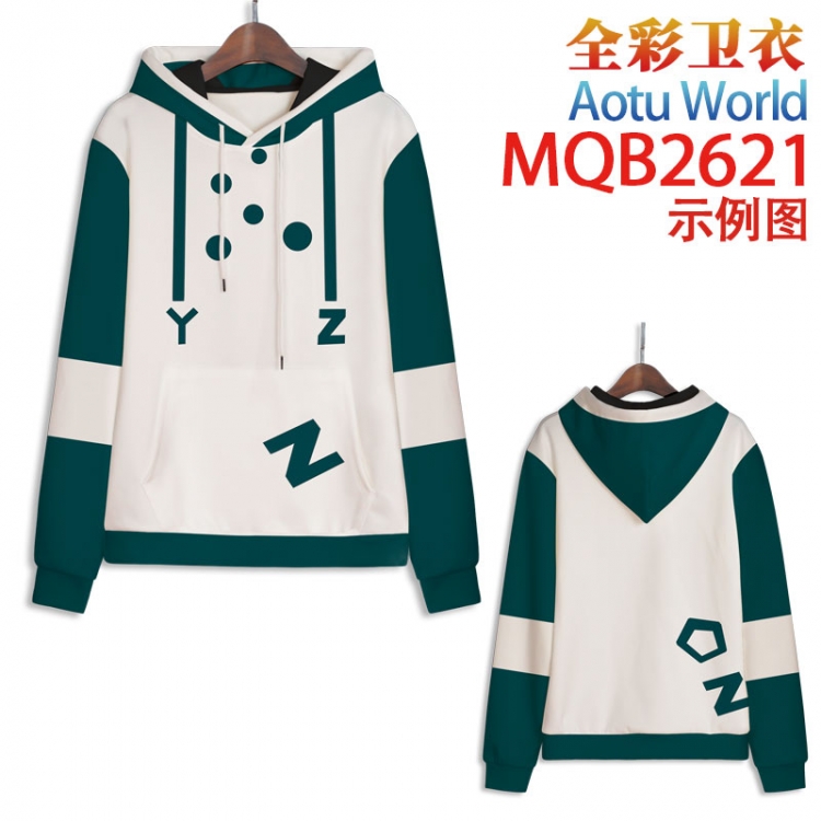 AOTU Full color hooded sweatshirt without zipper pocket from XXS to 4XL MQB-2621